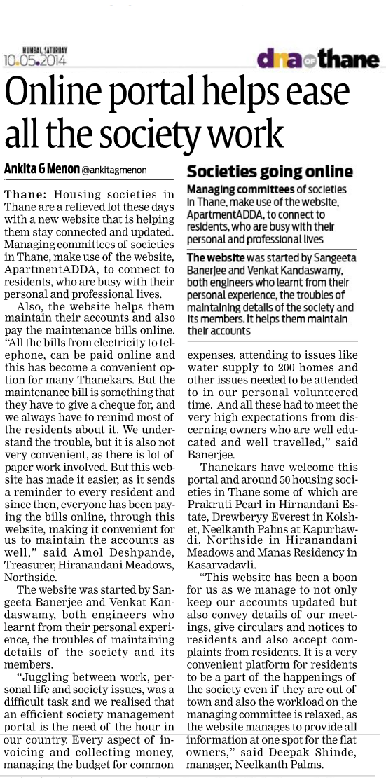ADDA - Apartment Management Software